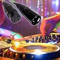 Vista 5 de EMB Audio - Cable de altavoz blindado profesional XLR macho a hembra para uso con DJ, hogar, micrófono, instrumento y altavoz