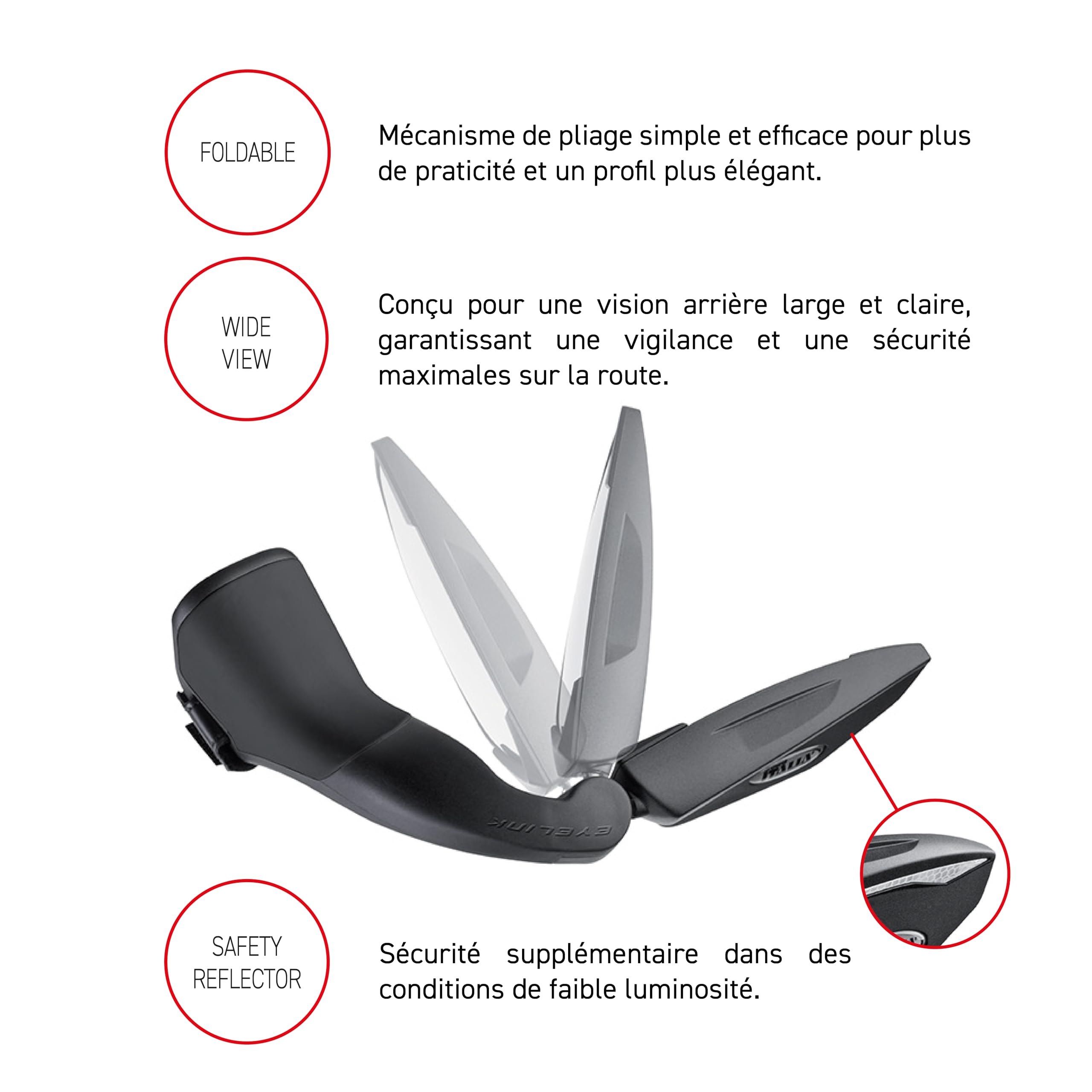 Selle Italia Eyelink - Retroviseur - noir 2016 retroviseur