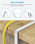 DDMALL CAT 8 Ethernet Cable 15ft, High Speed Internet Cable 40Gbps 2000MHz Cat 8 Cable Flat, Gigabit LAN Cable with Gold Plated RJ45 Connector for Gaming, Modem, Router, X Box (15ft White)