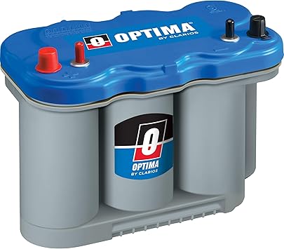 OPTIMA Batteries High Performance D27M BLUETOP Dual Purpose Deep Cycle and Starting Sealed AGM Boat and RV Battery, 800 CCA, Dual Terminal, Maintenance Free, Versatile Mounting