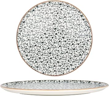 Bonna Pizza plate - Calif - Porcelain - 32 cm - set of 2, Large