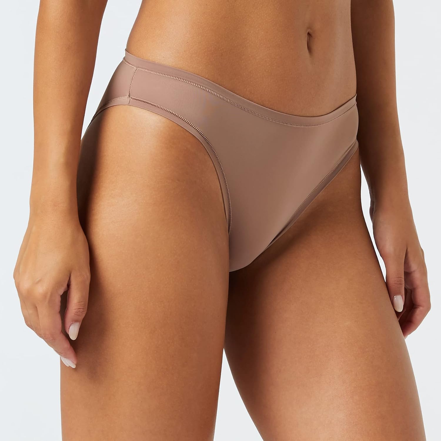 Amazon Essentials Women's High Cut Underwear (Available in Plus Size), Pack of 6