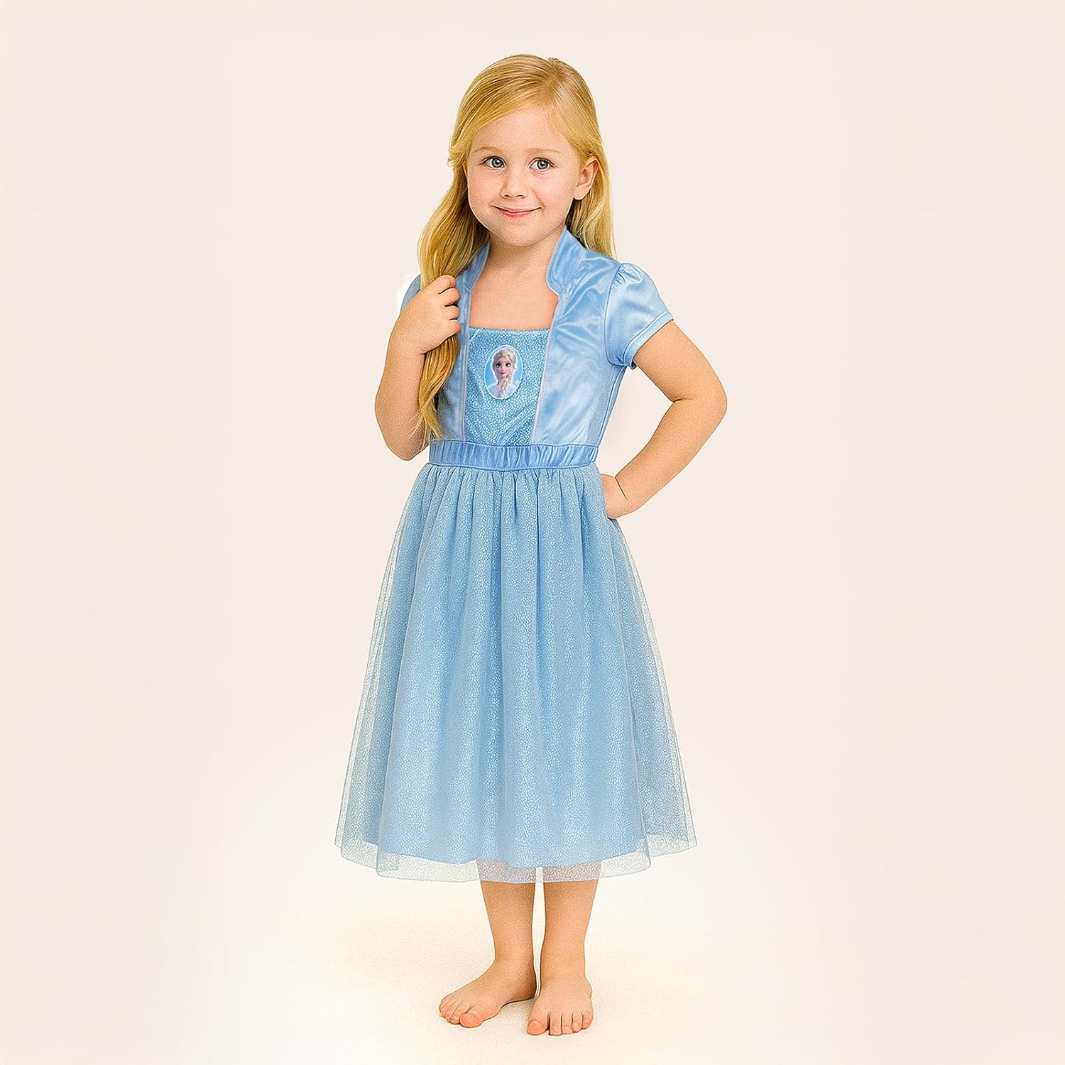 Disney girls Frozen Fantasy Gown Nightgown - Image 2