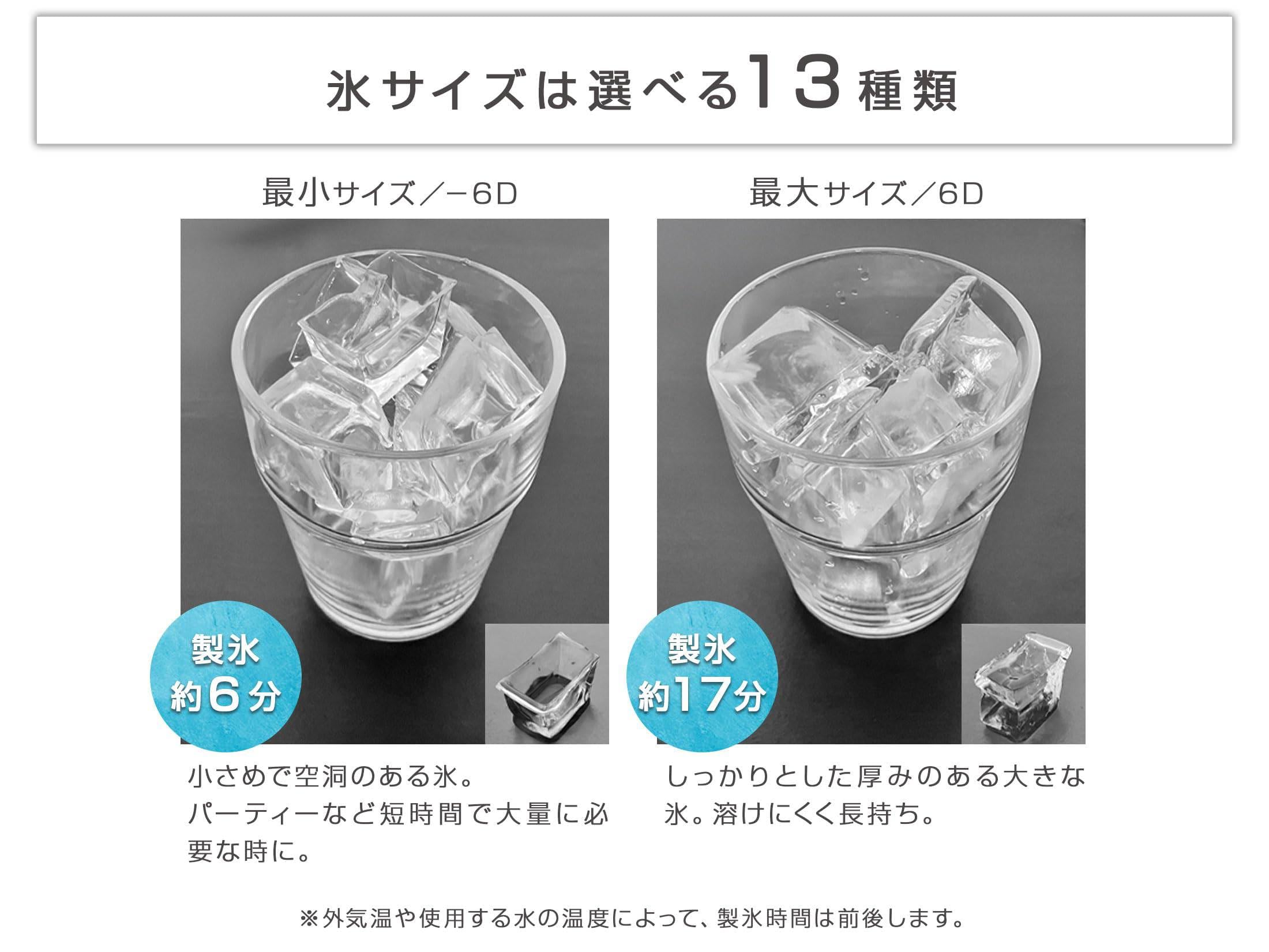 Amazon.co.jp: クリアキューブ高速製氷機 四角い透明氷 クリア氷