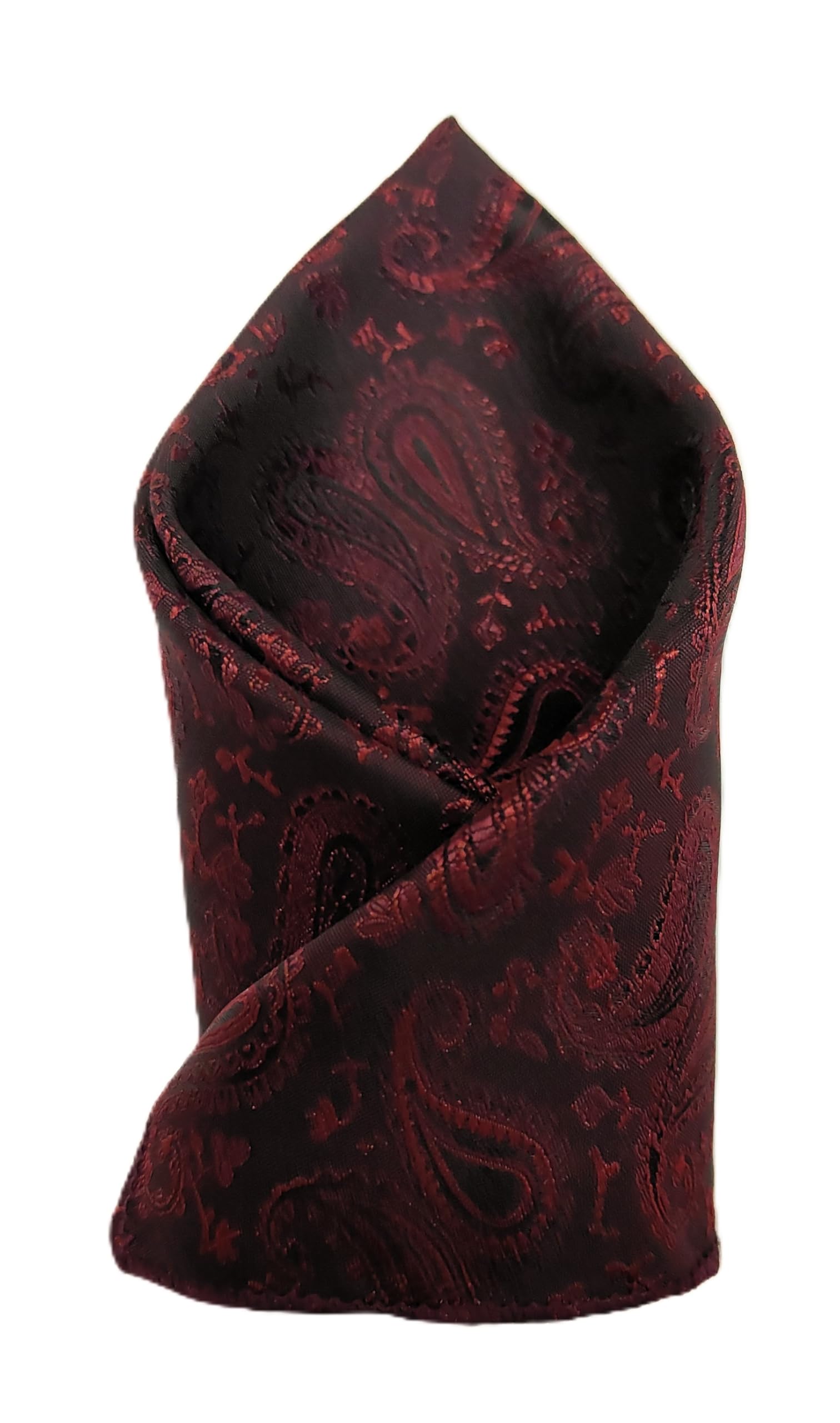 voici France Men's Pocket Square, checked & paisley design, free size, Microfiber Satin fabric-picture-27