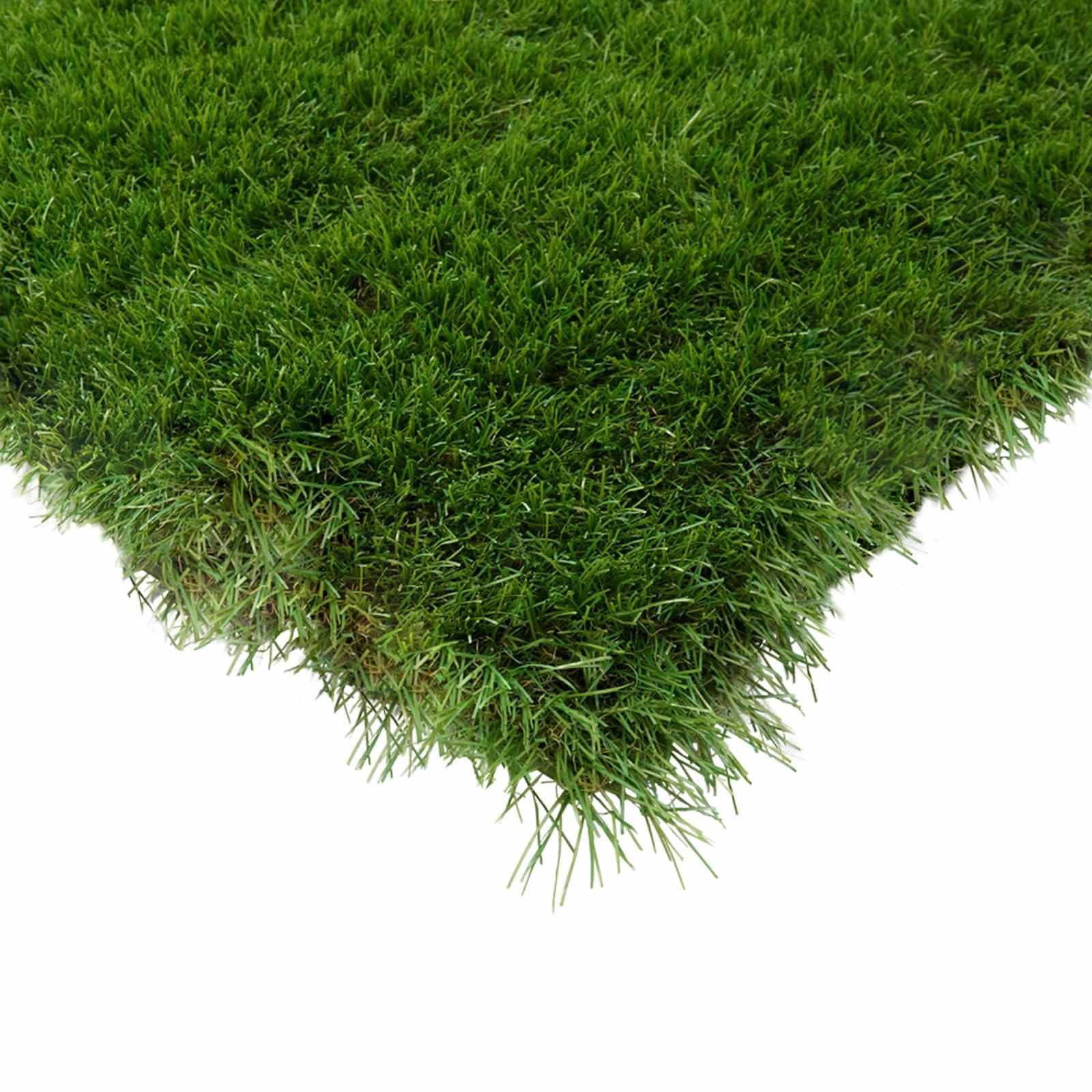 vidaXL Erba artificiale Verde 1 x 8 m, 50 mm PP e PE, Tappeto da giardino, resistente alle intemperie, per esterni, in stile erba sintetica beige, drena velocemente