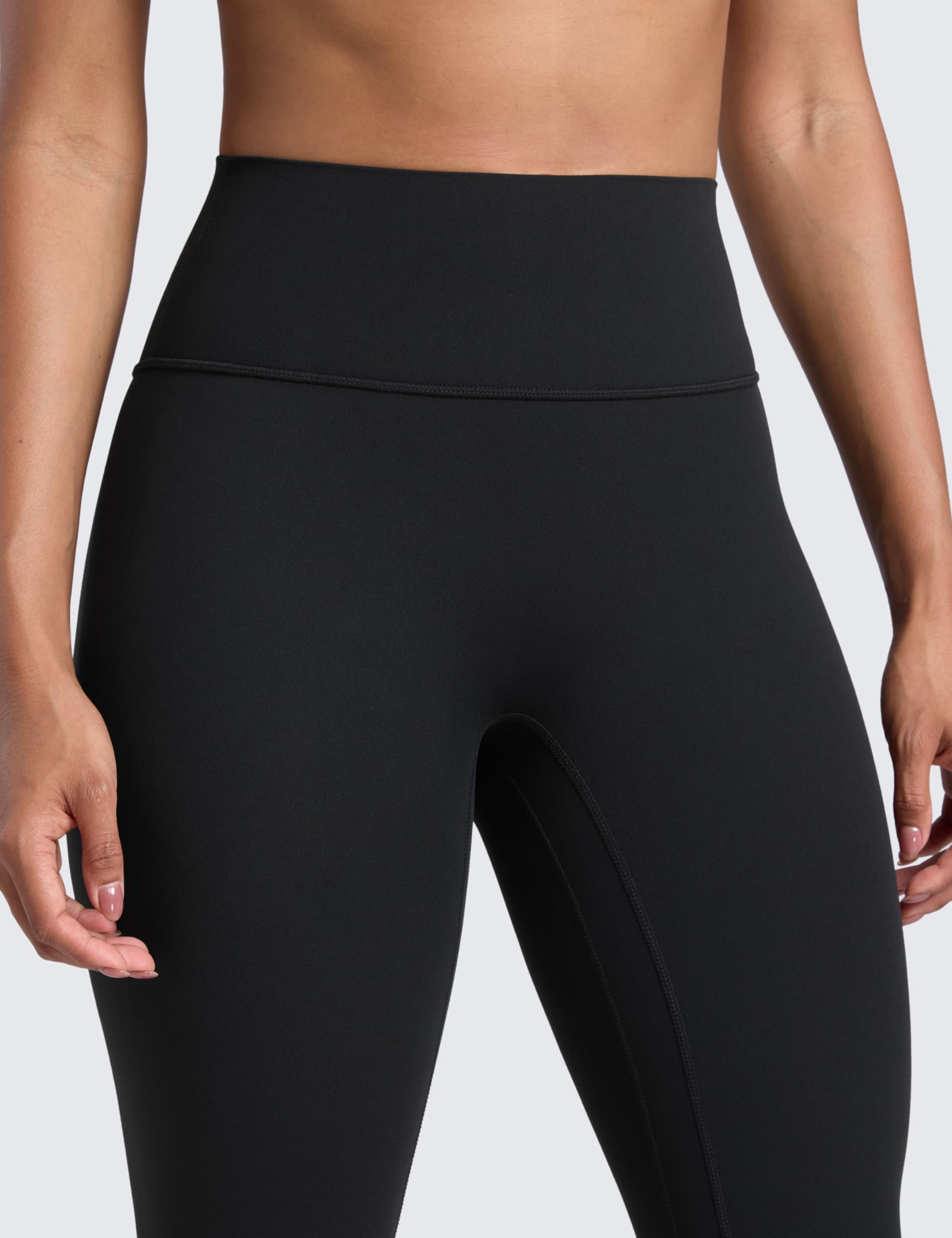 CRZ YOGA Donna Butterlift Yoga Leggings Sollevamento del Sedere 64cm - Nessuna Cucitura Frontale A Vita Alta