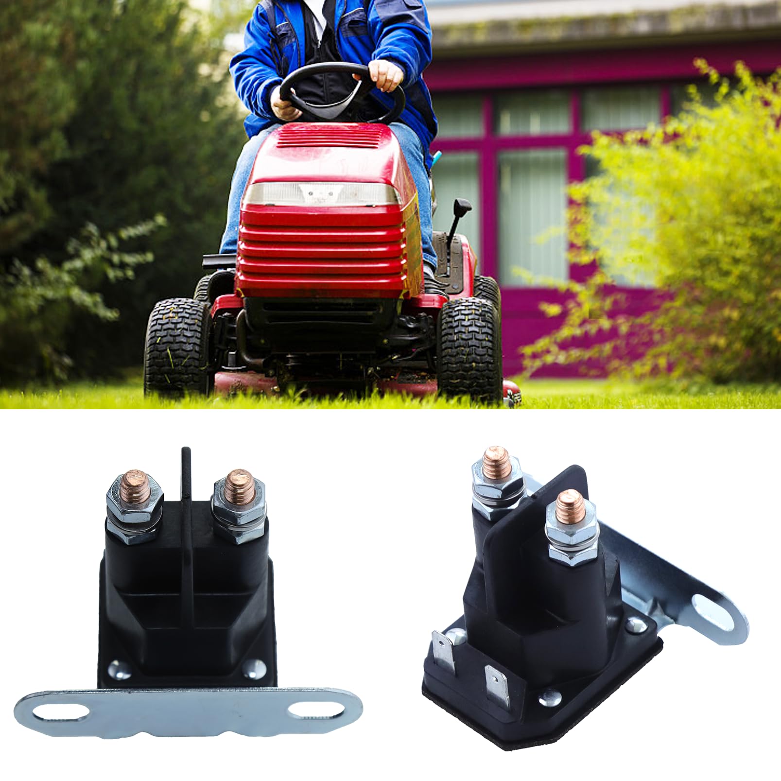 Solenoide di Avviamento, Relè Solenoide per Tosaerba 12V per John Deere AM133094, MTD 725-04439 Sostituire 862-1211-211-16 725-04439