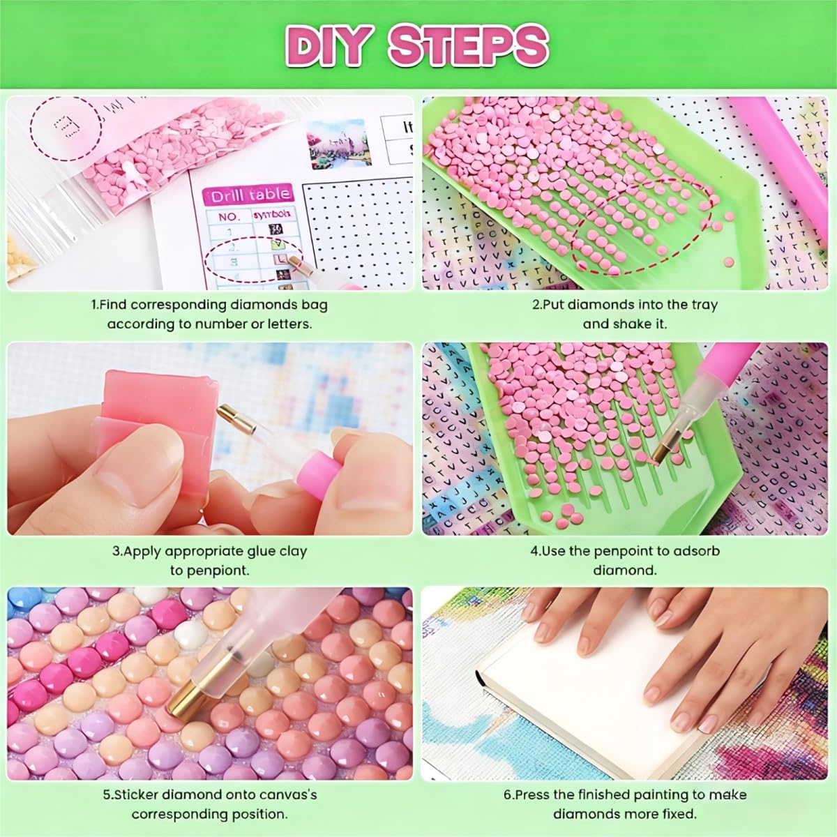 5D Diamant Painting Kits Erwachsene, Regentag Eiffelturm Diamant Painting Bilder für Anfänger Kinder, DIY Mosaikherstellung Stickerei Kreuzstich Home Wand Dekor, Geschenke für Frauen 80x110cm WO3W-838