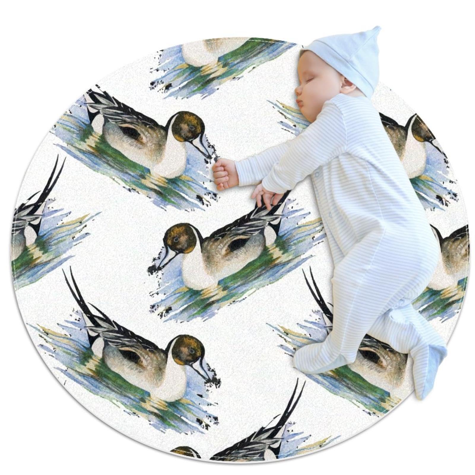 Tapis de salle de bain rond 1m paillasson chambre enfant et tapis de sol antidérapant