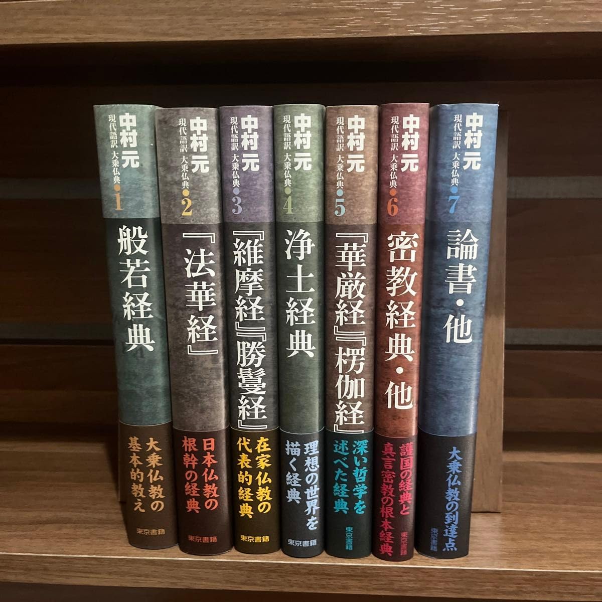 中村元現代語訳大乗仏典全7巻セット