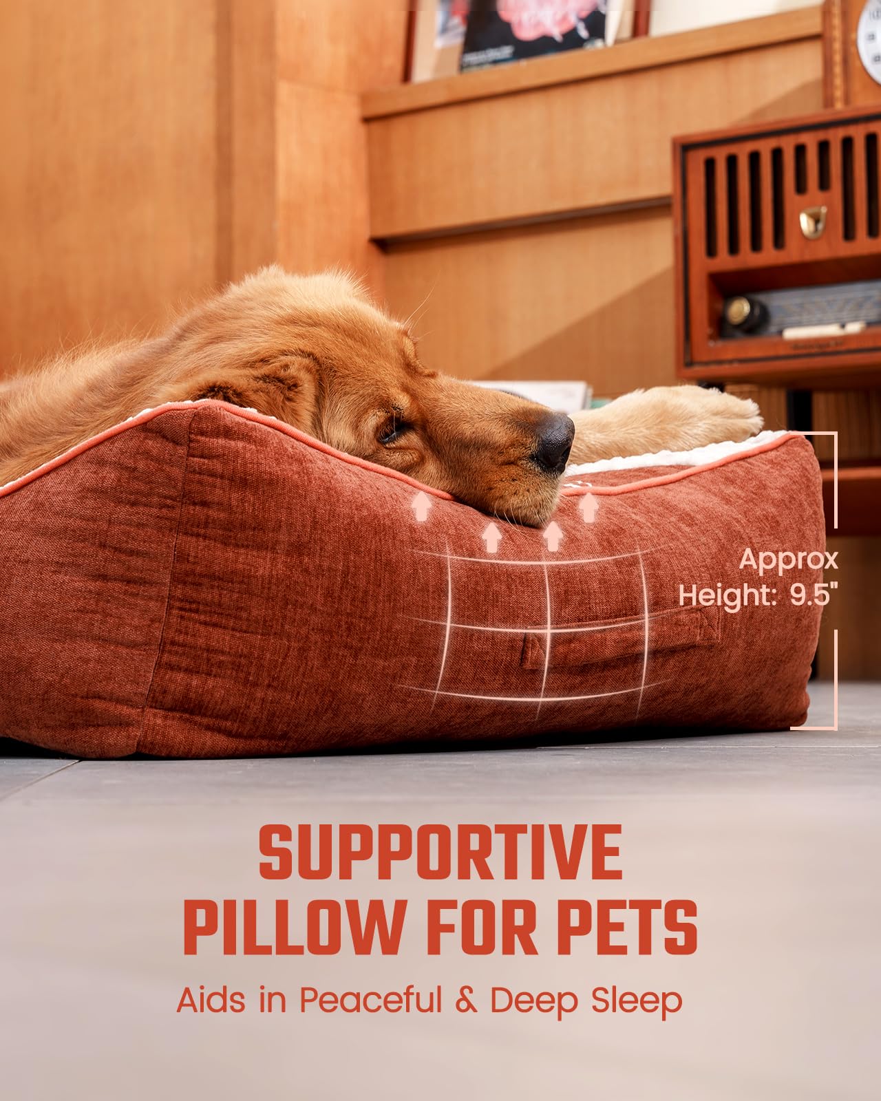 XL Dog Bed for Crate - Orthopedic Foam Crate Mat Large Comfy Flat Pet Beds with Removable Washable Cover, Suitable for Pet Up to 100 lbs(43''×28''×6'') - image 2