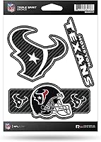 Vista 3 de Rico Industries NFL Football Triple Spirit Stickers Hoja de calcomanías triples