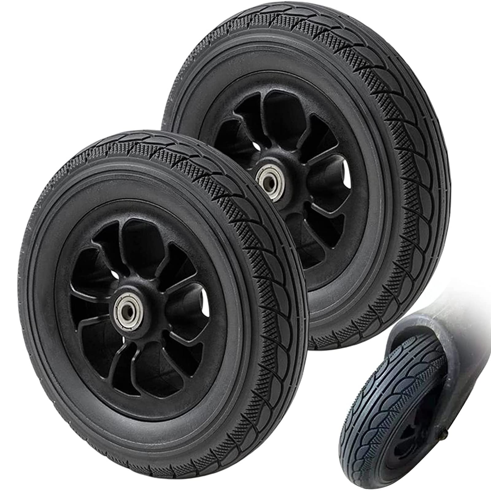 Amazon.co.jp: 電動車椅子用8インチ前輪交換、8インチ×2インチ車椅子用