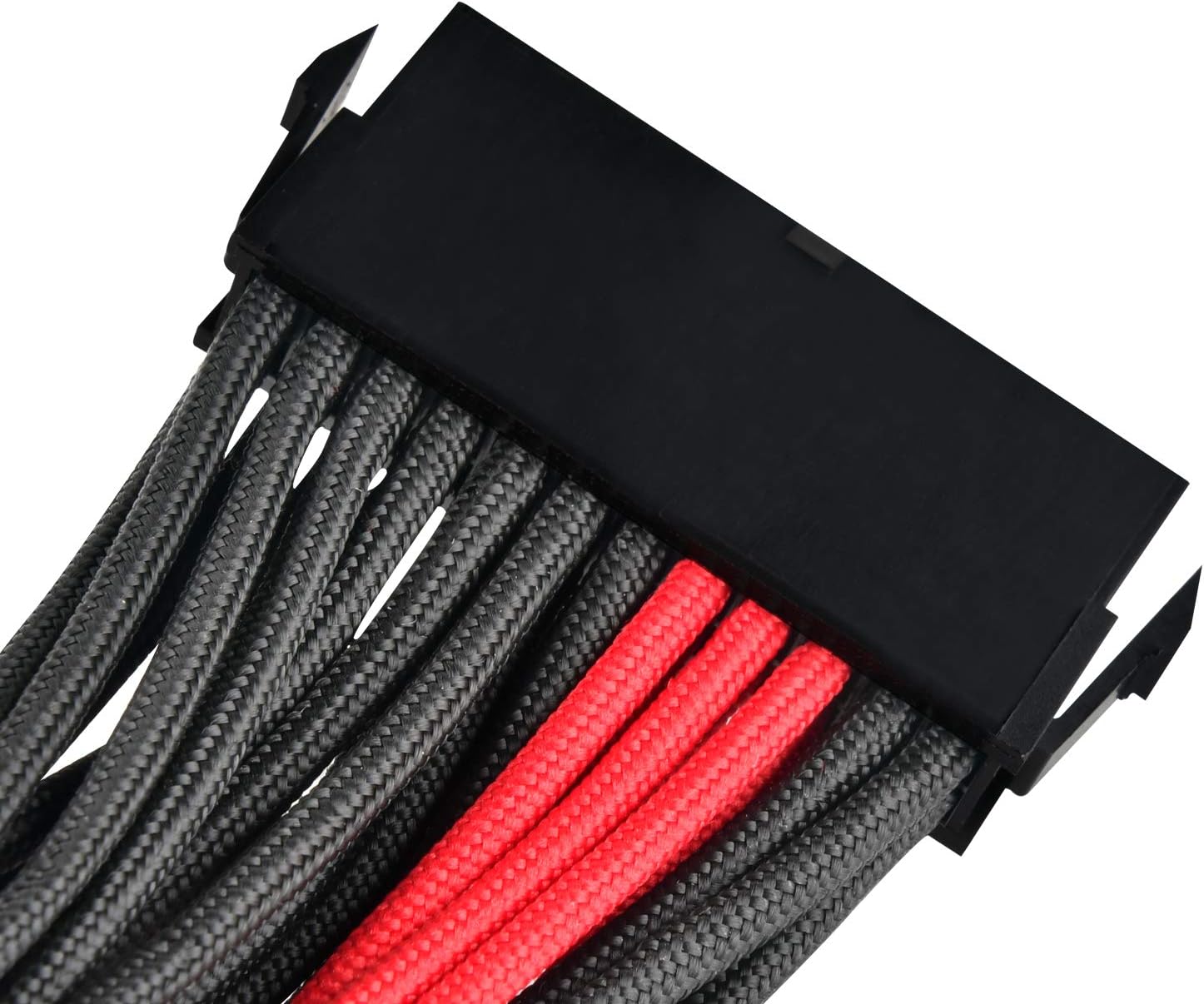 Silverstone Tek Sleeved Extension Power Supply Cable with 1 x Motherboard 24 Pin Connector (PP07-MBBR)