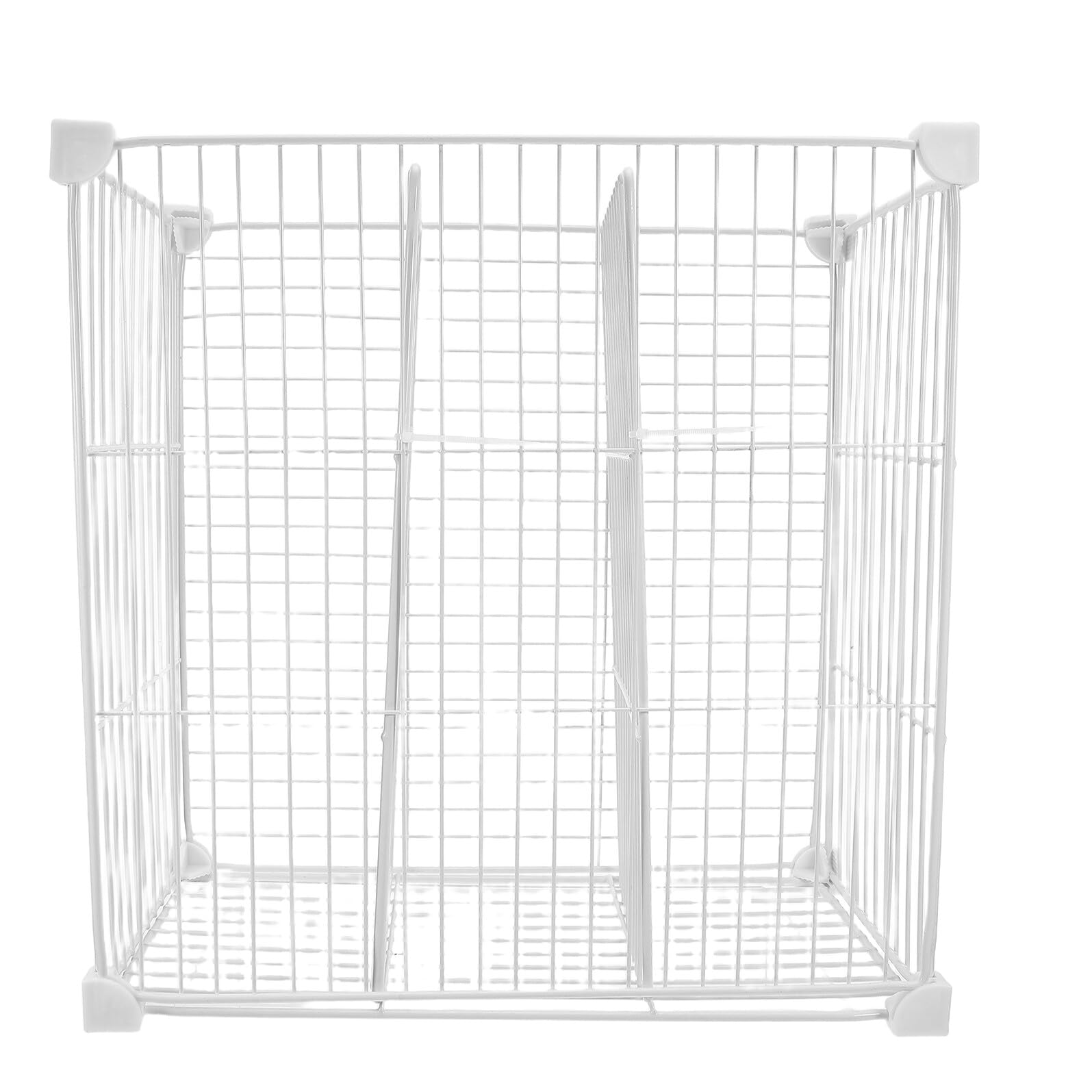 Divisores Organizadores para Nevera 3 Compartimentos, Cesta Metálica de Hierro Color Blanco, Resistente a Bajas Temperaturas y Limpieza Sencilla para Refrigerador Hogar