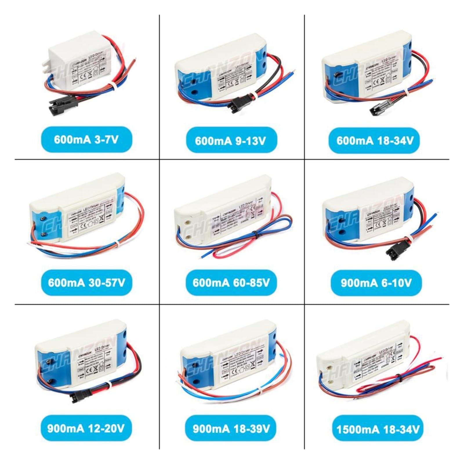EDEDE Trasformatore LED Driver LED Esterno a Corrente costante 1W 3W 5W 10W 20W 36W 50W 300mA 450mA 600mA 900mA 1500mA Trasformatore di Illuminazione di Isolamento(1500mA 18 to 34V 50W)