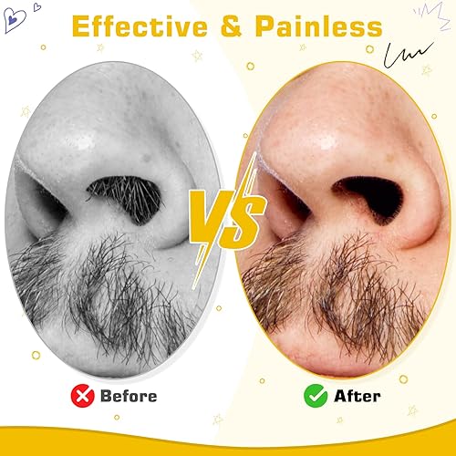 Miniatura 4 de Auperwel Kit de cera para nariz de 4.23 oz (120 g), incluye 30 aplicadores para depilación rápida e indolora, perfecto para hombres y mujeres, kit