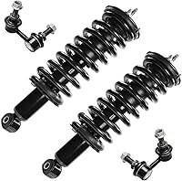 Vista 63 de Detroit Axle - Kit de puntales delanteros para Volvo C30 C70 S40 V50, 2 puntales muelle helicoidal 2 estabilizador, barra estabilizadora, enlaces