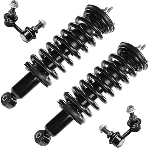 Miniatura 63 de Detroit Axle - Kit de puntales delanteros para Volvo C30 C70 S40 V50, 2 puntales muelle helicoidal 2 estabilizador, barra estabilizadora, enlaces