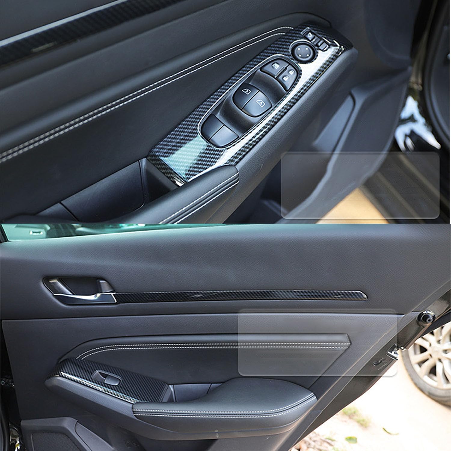 LQUNGE Car Interior Sticker Interior Modification for Nissan Seventh-Generation Teana 2019,Car Film Sticker Decal Styling Accessories,E-2 Pieces of Front Desk air Vents image 3