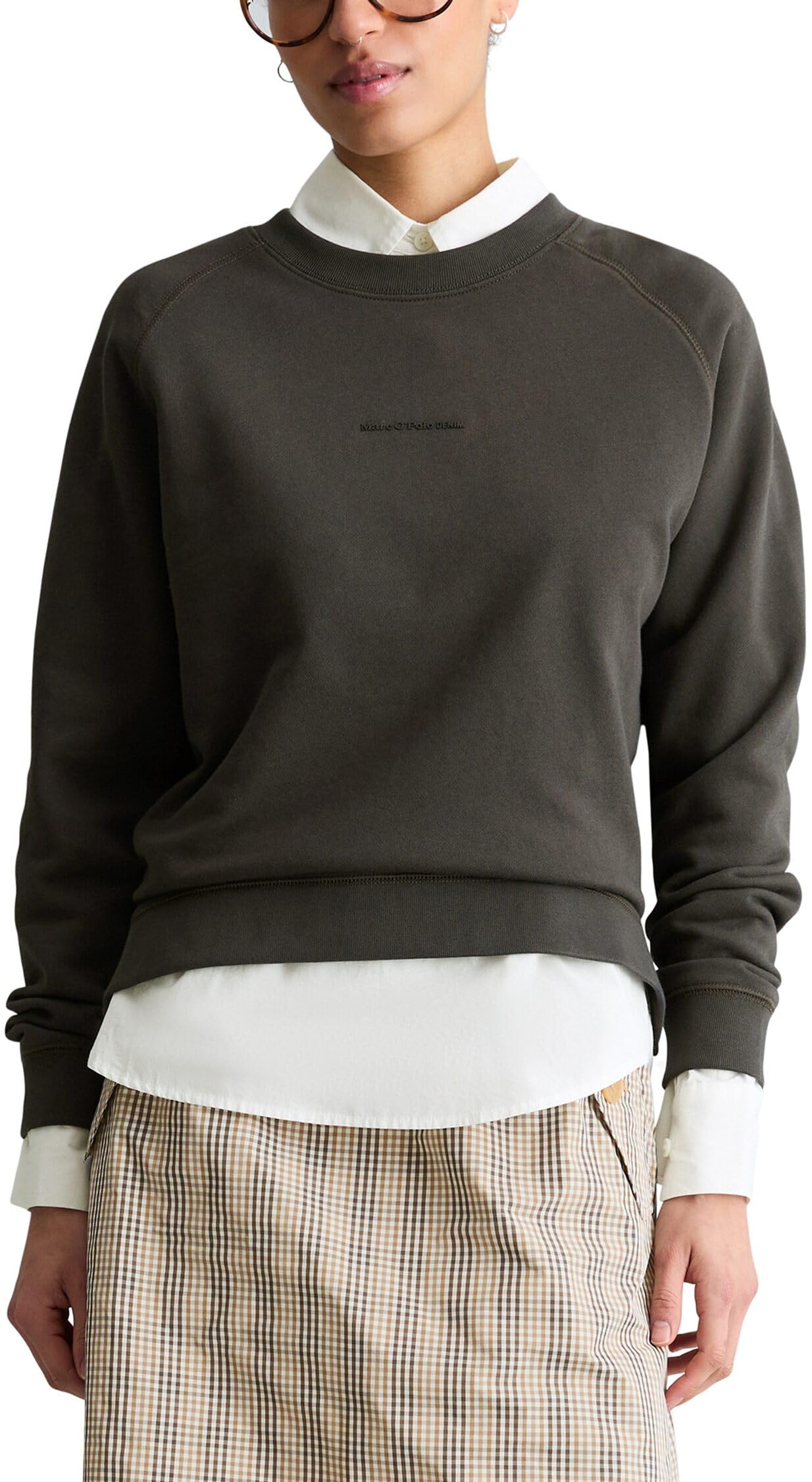 Marc OߴPolo Denim Damen Sweatshirt aus Bio-Baumwolle mit Raglanärmeln