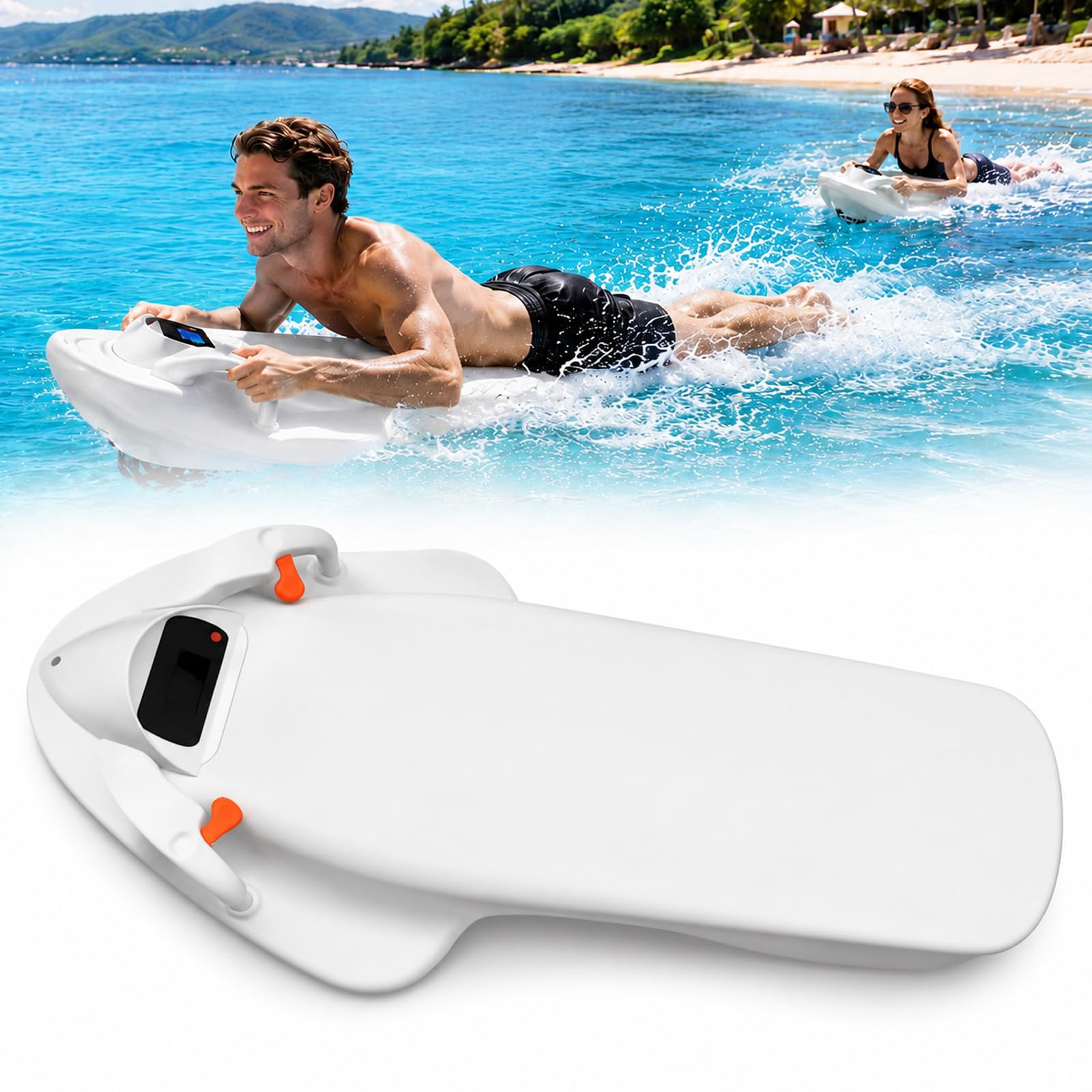 Elektrisches Hydrofoil-Board für Erwachsene, 2 Geschwindigkeiten, motorisiertes Surfbrett mit 60–120 Min. Akku, maximale Belastung 100 kg, Hochgeschwindigkeits-Elektro-Jetboard für See- und