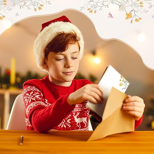 Miniatura 7 de Spiareal 100 piezas de tarjetas en blanco de 4 x 6 pulgadas Tarjetas de nota decorativas en blanco con diseño floral Tarjetas de índice florales a