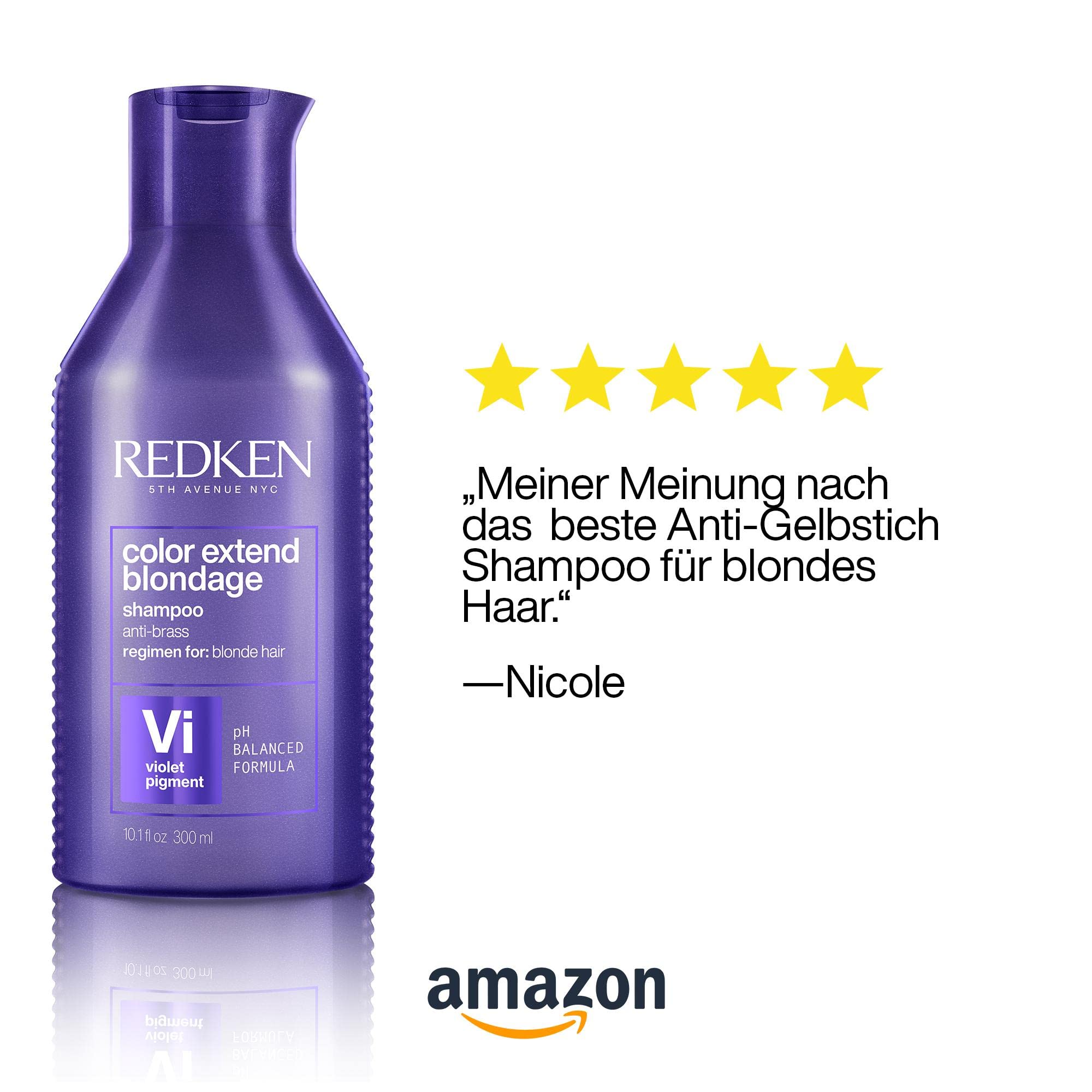 Redken | Pflegeset für blondes und blondiertes Haar ohne Gelbstich, Mit Protein-Komplex, Color Extend Blondage Shampoo 300 ml & Conditioner 300 ml
