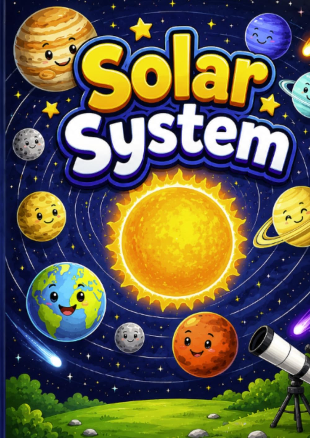 Kids Solar System Colouring Book