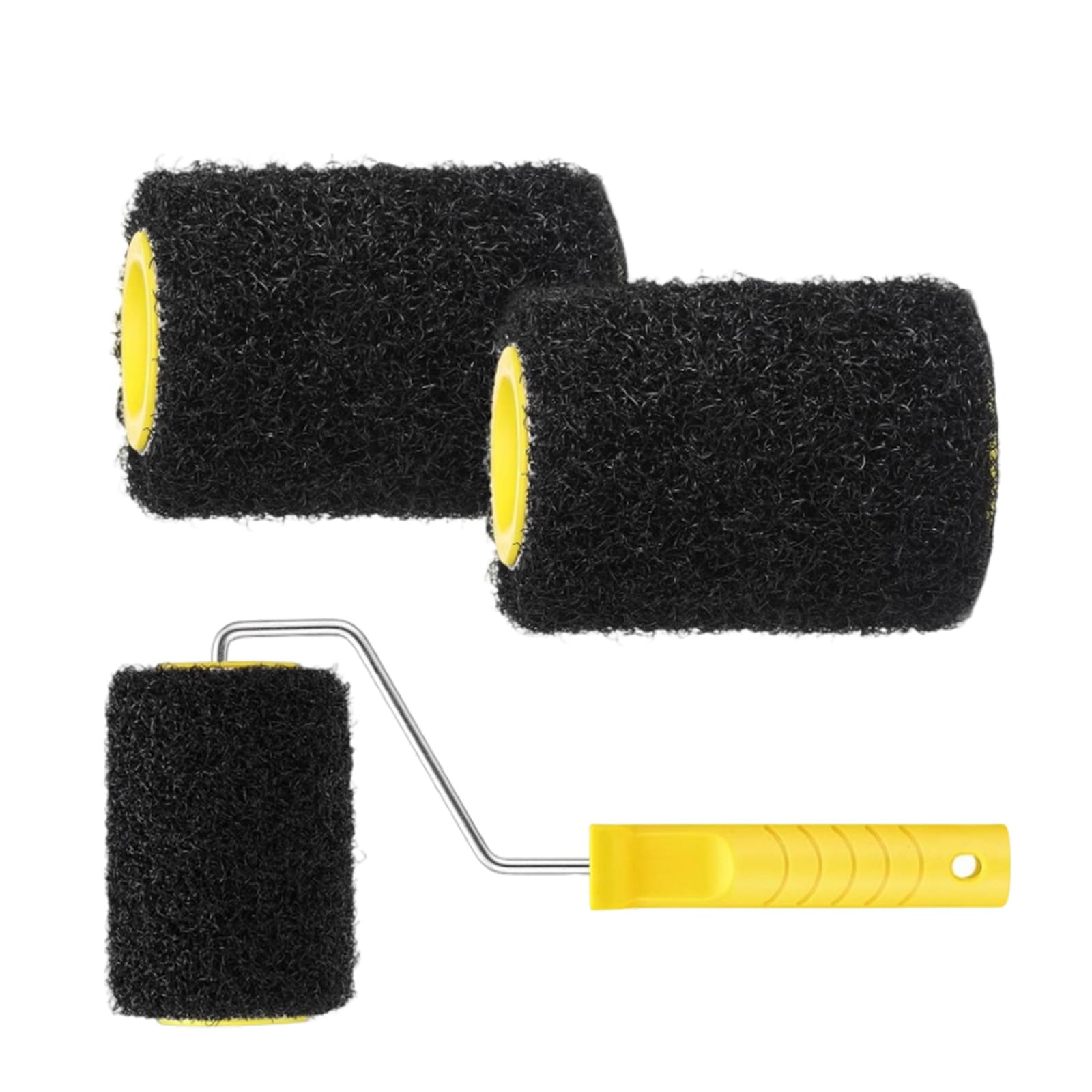 Zxfdsfdbnm 4 Inch Paint Roller Set With 3 Refills And Handle For Smooth Wall Application Wall Putty Roller Brush