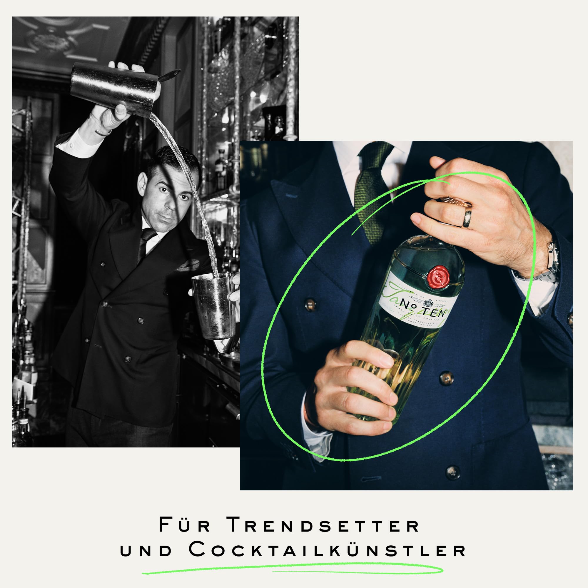 Tanqueray No. 10, Premium, Geschenk für besondere Momente, Spirituose für Gin & Tonic, Ten, 47% Vol, 700ml Einzelflasche