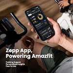 Amazfit Bip Max 50mm Smartwatch, 2.07" AMOLED Display, 20 Days of Battery, GPS, 4GB Storage, Offline Maps, Fitness Tracker, Hybrid Training, 150+ Sports, HYROX Mode, 5 ATM for Android & iPhone, Silver