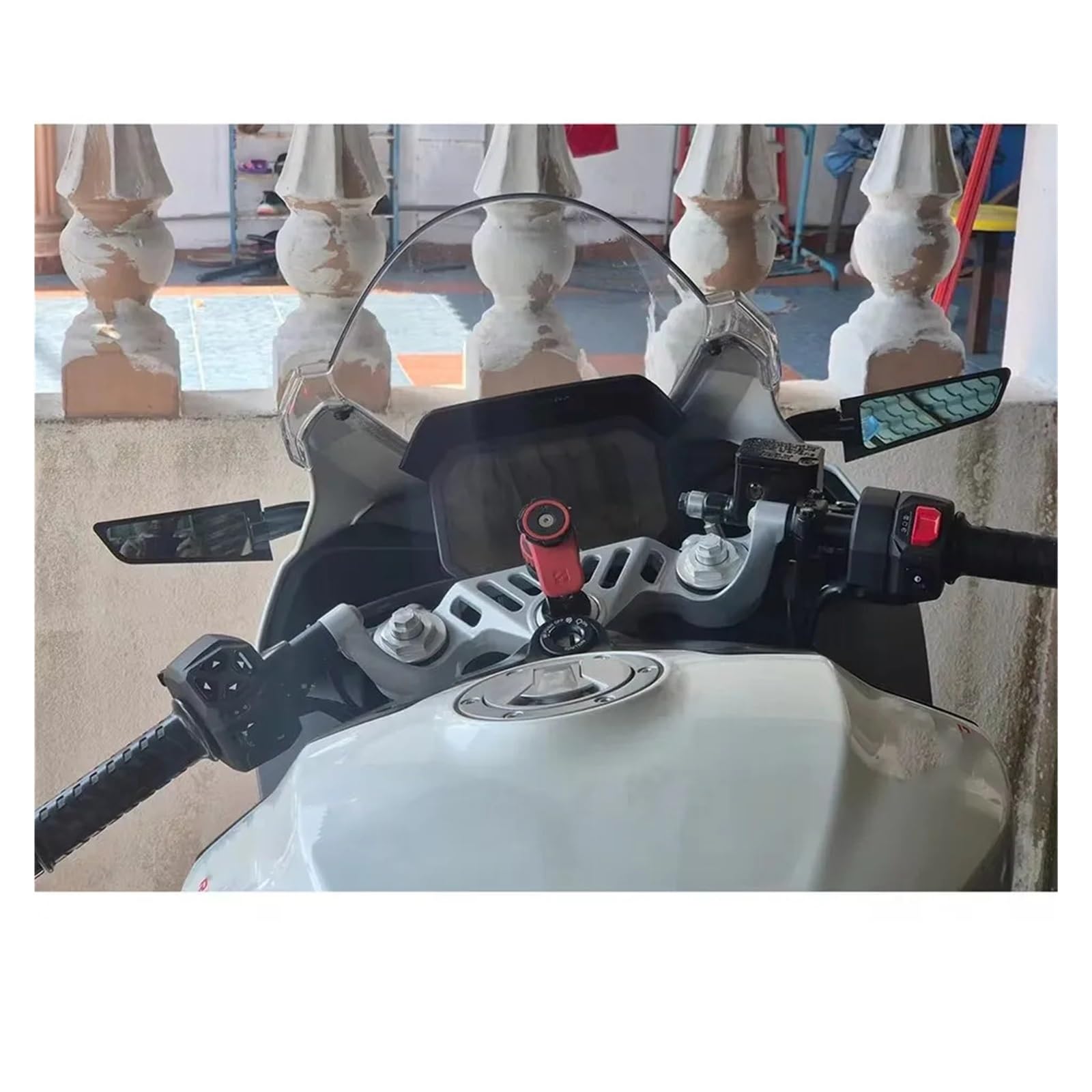 Specchietti Stealth For Moto, Compatibili Con Aprilia RS 457, RS457 2024- Accessori Specchietto Laterale Regolabile For APRILIA 457RS 457 RS Ala Fissa