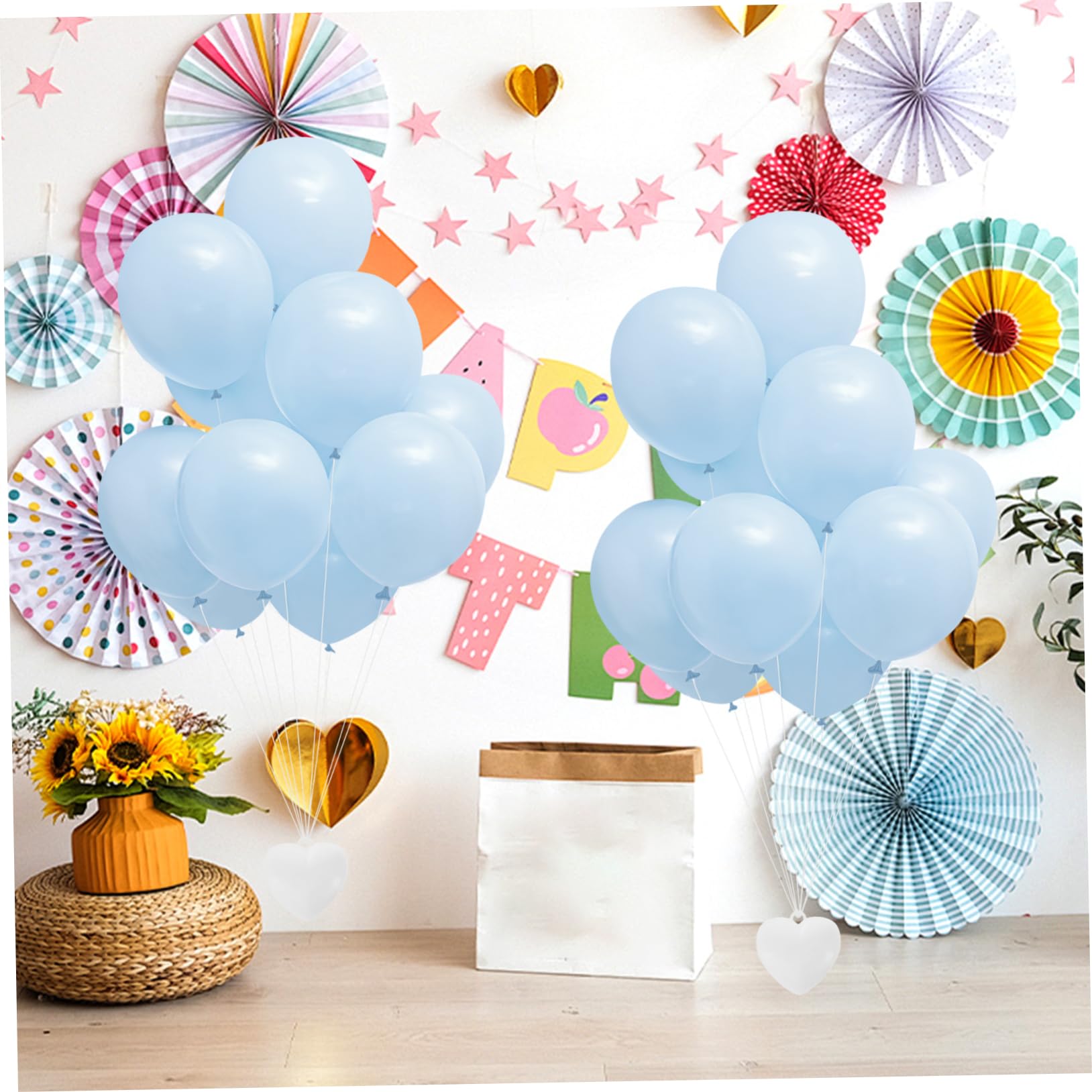 MAGICLULU 4 Pezzi Pesetti per Palloncini Forma Pesante Decorativi e Riutilizzabili Supporti Sicuri per Palloncini Foil per Feste Matrimoni Shower Ed
