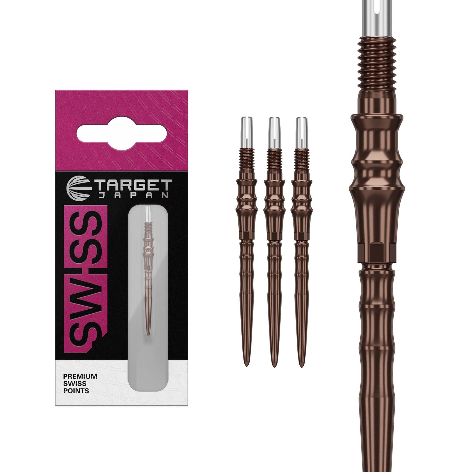 Target Japan Premium Swiss Points, 3 Pack Set of Tips 30MM – Silica | Change Dart Points, Spare Tips, Professional Darts Accessories — image 1