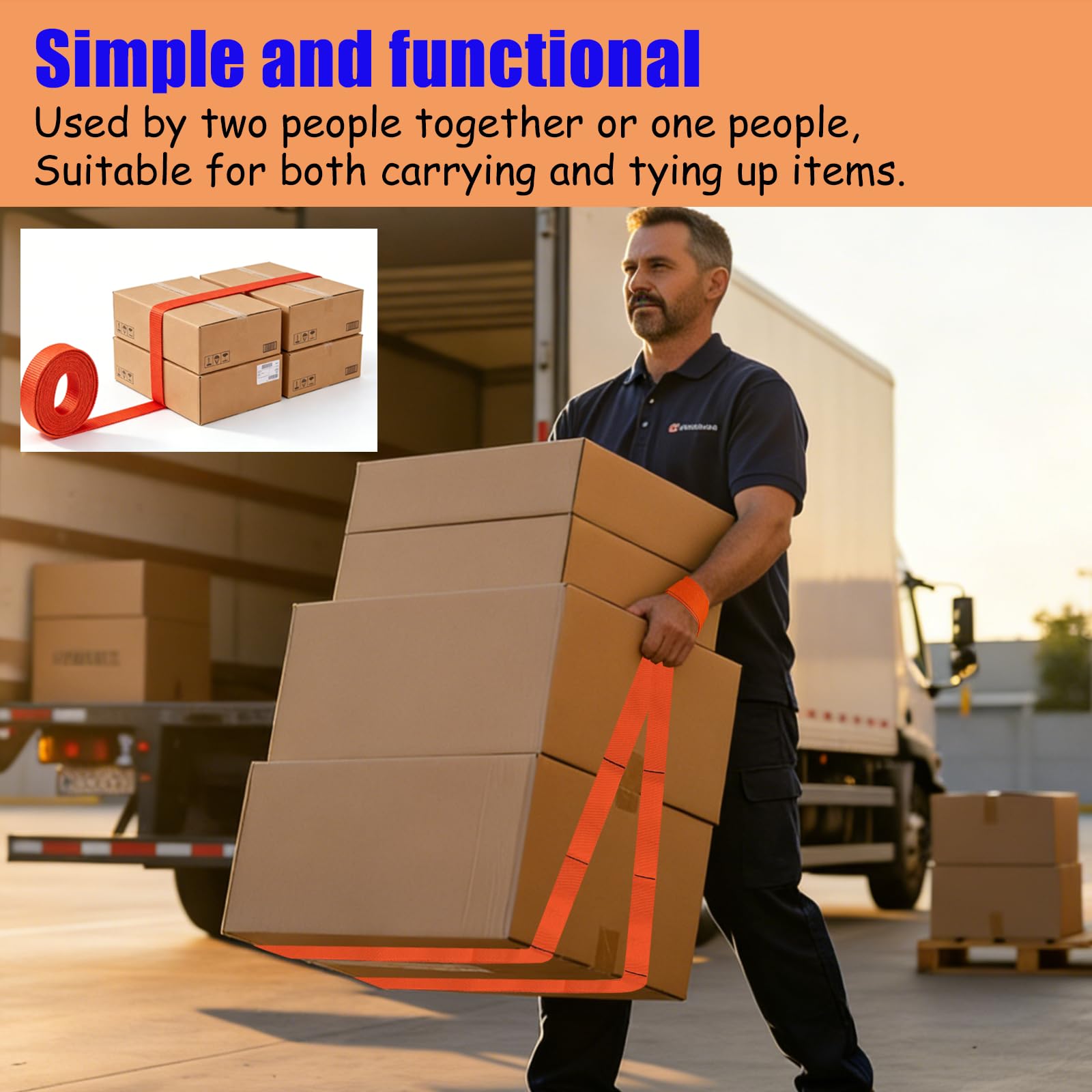 Furniture Moving Straps - 2 Pack Heavy Duty -6
