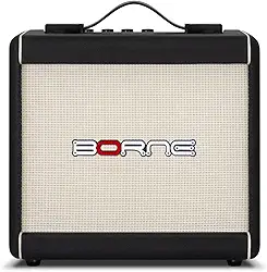 Amplificador Cubo Para Guitarra Borne F60 Preto 15W Bivolt Automático