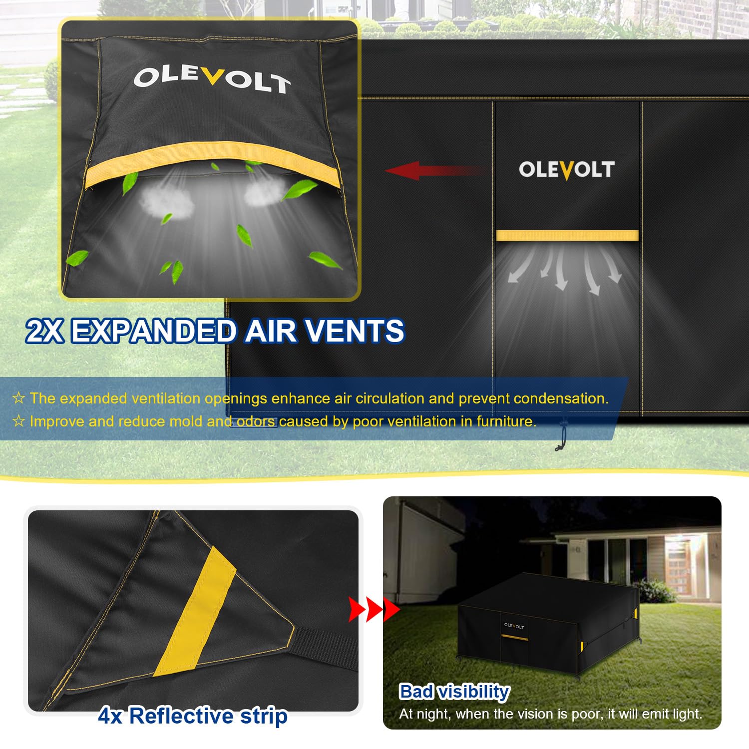 Funda para Muebles de Jardin Exterior Impermeable Funda Mesa Jardin