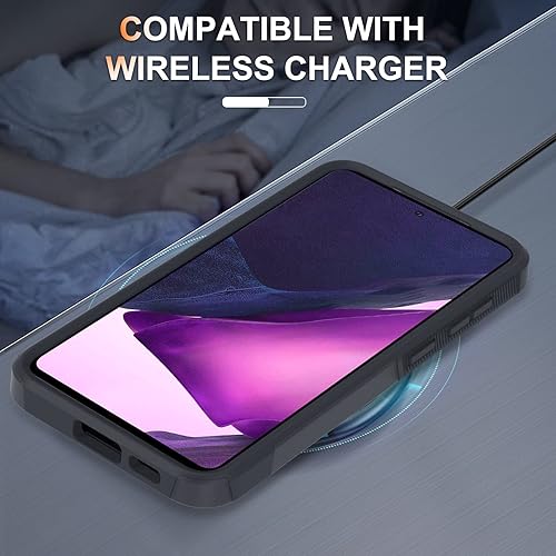 Miniatura 6 de RMOCR Funda para Samsung Galaxy S23 con protector de pantalla de vidrio templado y protector de lente de cámara, resistente a prueba de golpes para
