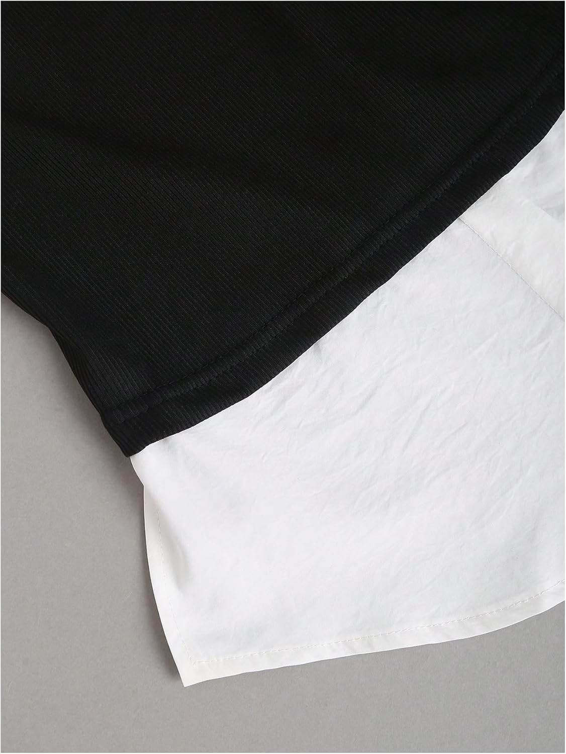 SOLY HUX Women's Long Sleeve Shirts Elegant Dressy Collared 2 in 1 Blouse Tops with Tie - Image 4