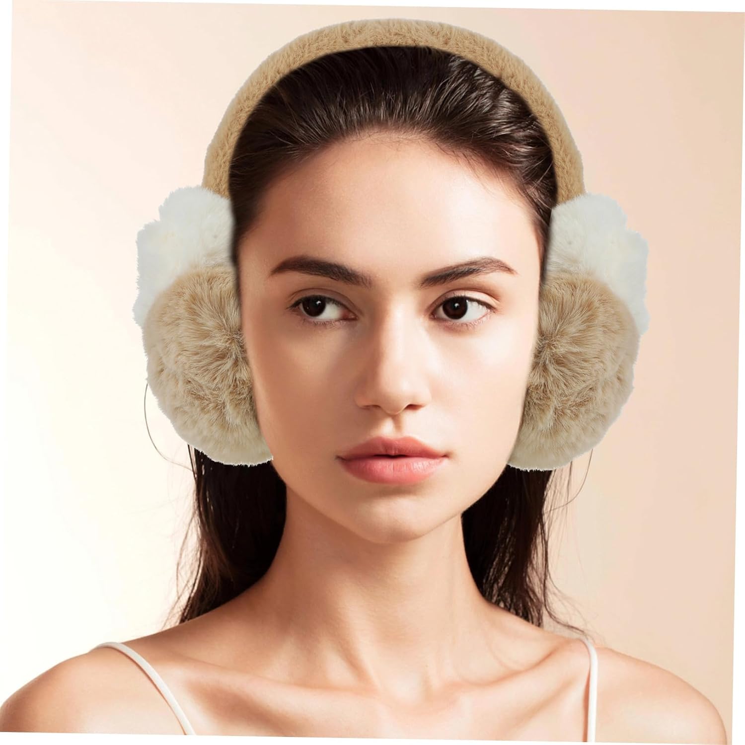 Windproof Thickened Winter Ear Warmers Elastic Fuzzy Earmuff Headband for Outdoor Cold Weather Protection Lightweight and Compact Winter Accessory for Men Women