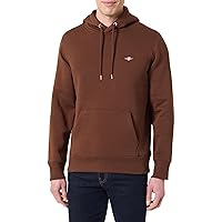 GANT Reg Shield Hoodie Felpa con Cappuccio, Marrone Mogano