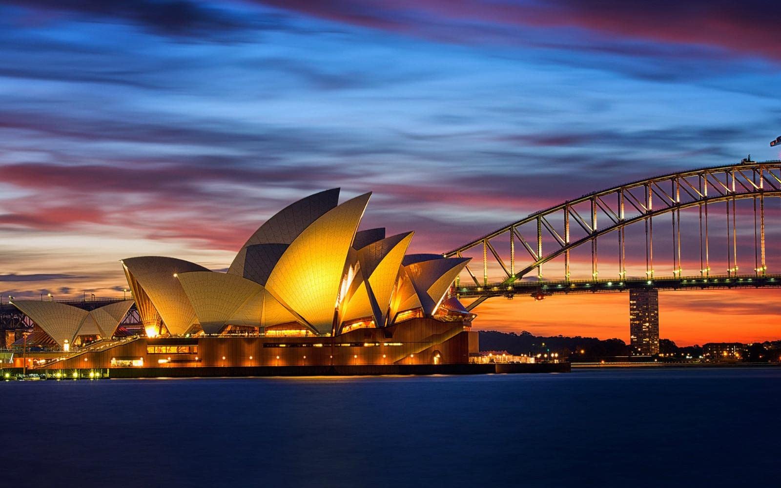 Nprzm H293 Australia Sydney Opera House Bridge Night Lights Diy 5D Diamond Painting By Number Unique Kits Home Wall Decor Crystal Rhinestone Wall Decor 30X40cm