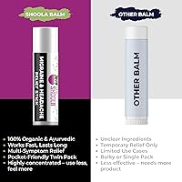 Vista 6 de Shoola - Bálsamo de alivio sin contacto, alivio natural del dolor de cabeza y migraña, alivio del dolor ayurvédico a base de hierbas para sienes