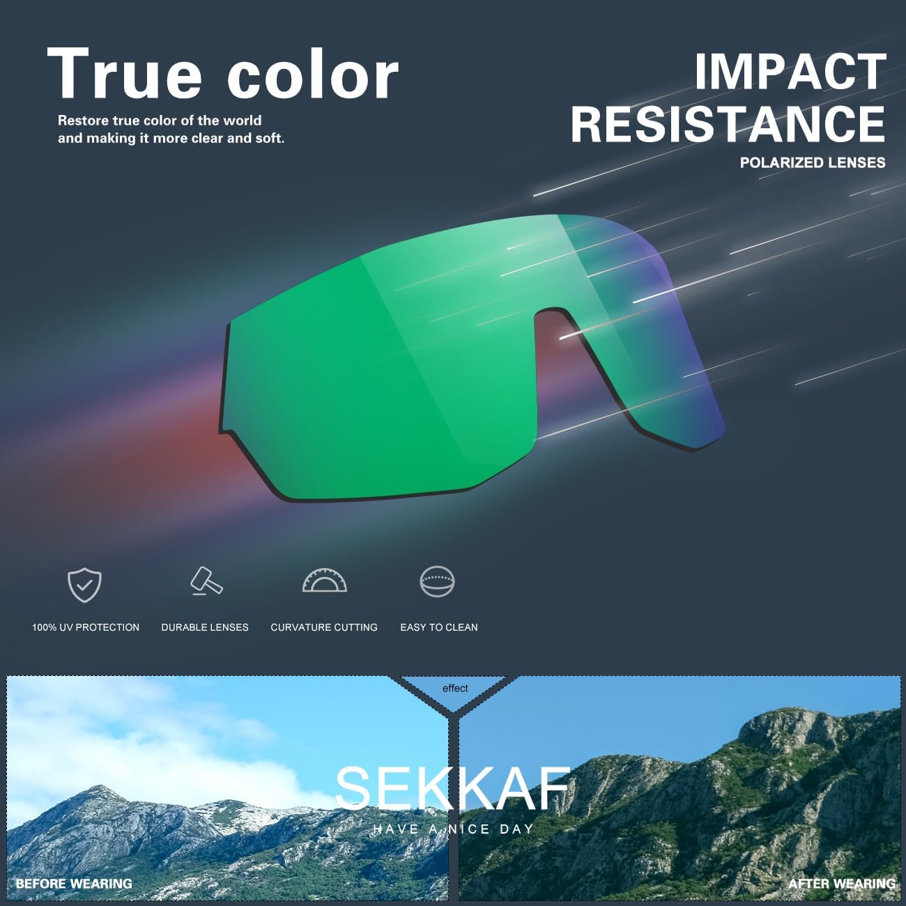 3Pack Youth Baseball Sunglasses Kids Polarized Sunglasses for Boys Girls Sports Softball UV Protection Goggles - Image 5