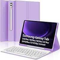 Vista 14 de Combo Touch - Funda con teclado táctil para Samsung Galaxy Tab S10 FE/S10 Lite/S9 FE de 10.9 pulgadas, teclado retroiluminado desmontable magnético