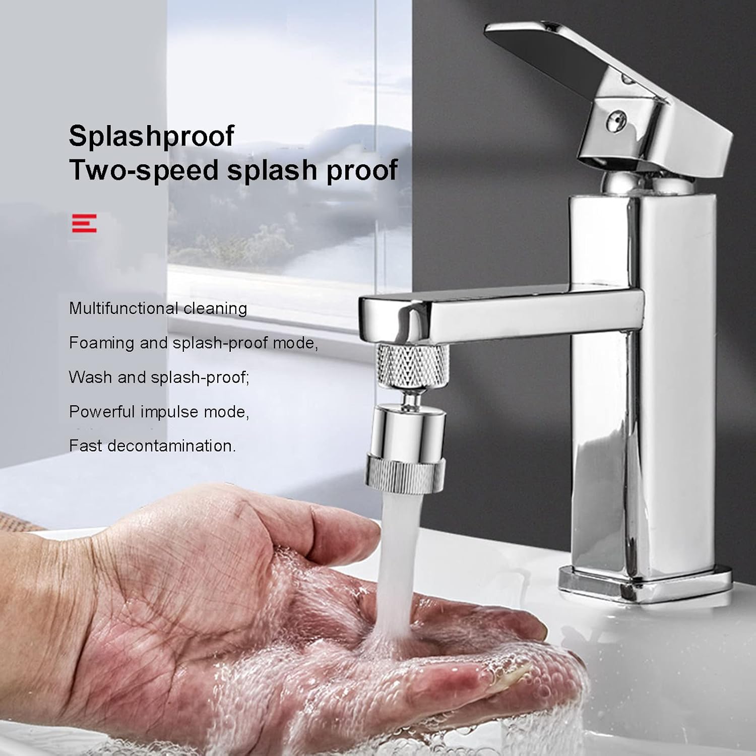 720 Degree Swivel Faucet Aerator with Gasket Kitchen Sink Aerator Replacement Parts Universal Splash for Bathroom Or Kitchen,c