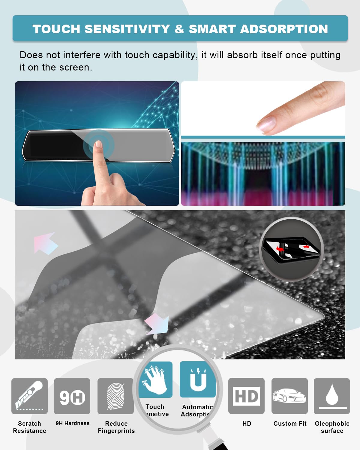CDEFG Kompatibel mit BMW X1 iX1 U11/ X2 iX2 U10/ 1er F70 2022-2024 2025 Facelift Navigation Schutzfolie Tempered Glas Kratzfest 10,25 Zoll + 10,7 Zoll GPS Displayschutzfolie Auto Folie Zubehör