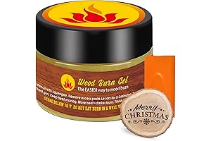 1DFAUL Wooden Burning Paste, 4 OZ Wood Burn Gel with Silicone Squeegee